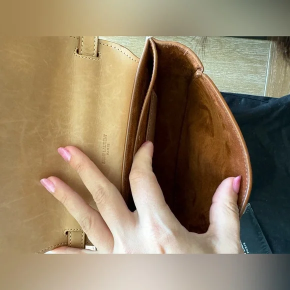 YSL Yves Saint Laurent Kaia Bag Small in Tan - Picture 3 of 6